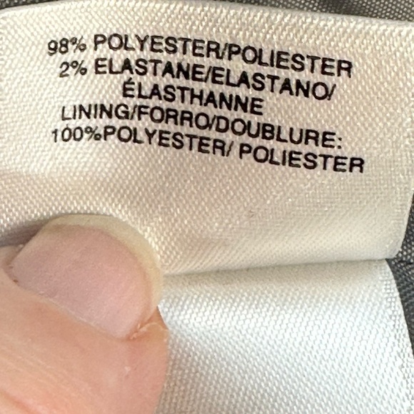 Kasper Long Sleeve 2-Button Blazer Suit Jacket - Grey / Black - size 4P - Picture 7 of 10